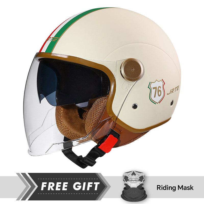 Motorcycle Gear In Store - DOT ECE Goedgekeurde Retro 3/4 Open