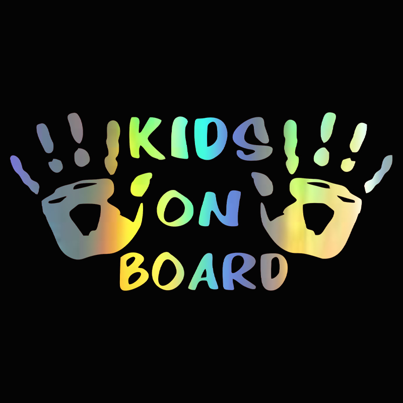 Motorcycle Gear Equipment - 3d Autosticker Kinderen Aan Boord Van