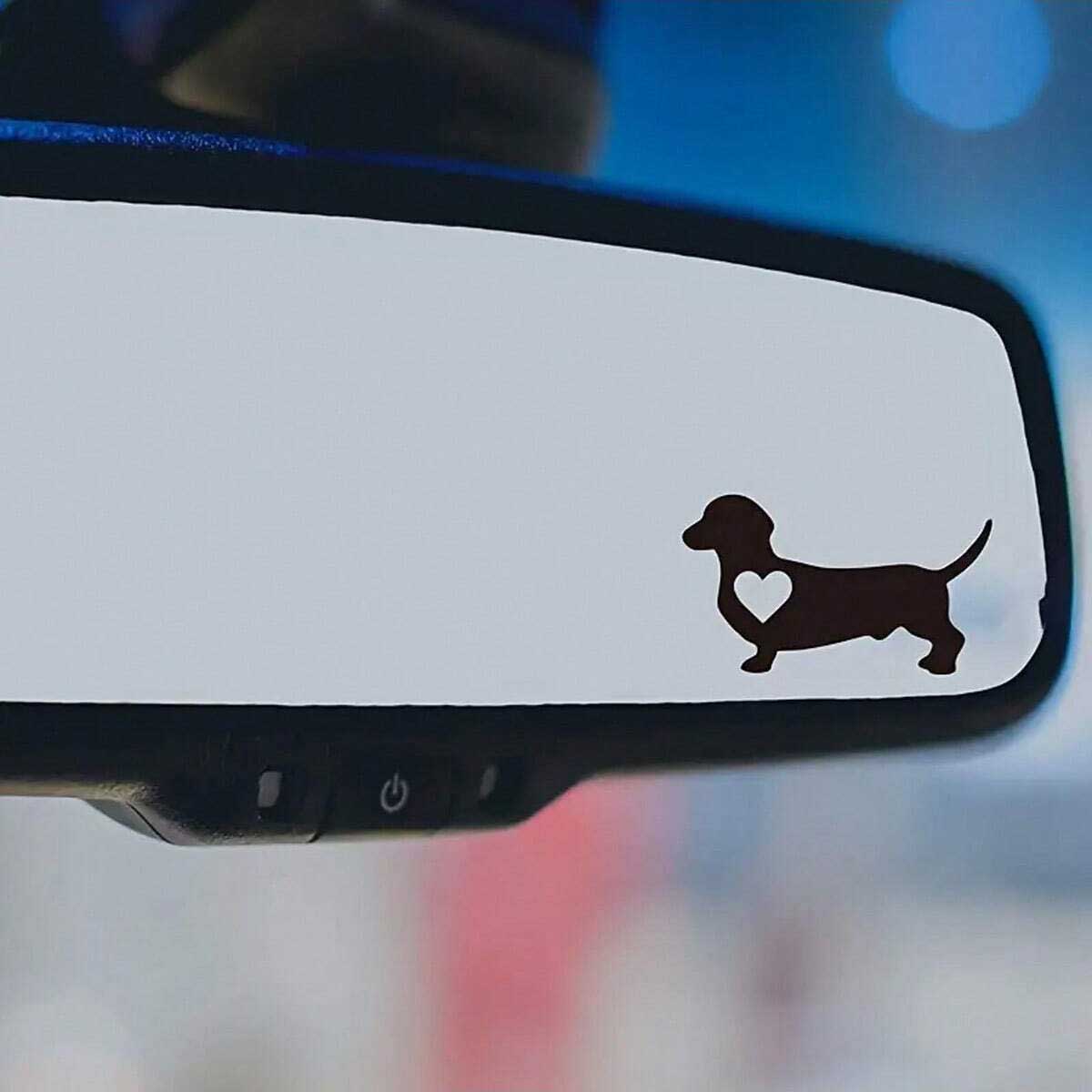 Motorcycle Gear For Dogs - 1 pak Shape Dachshund autostickers, puppy's,