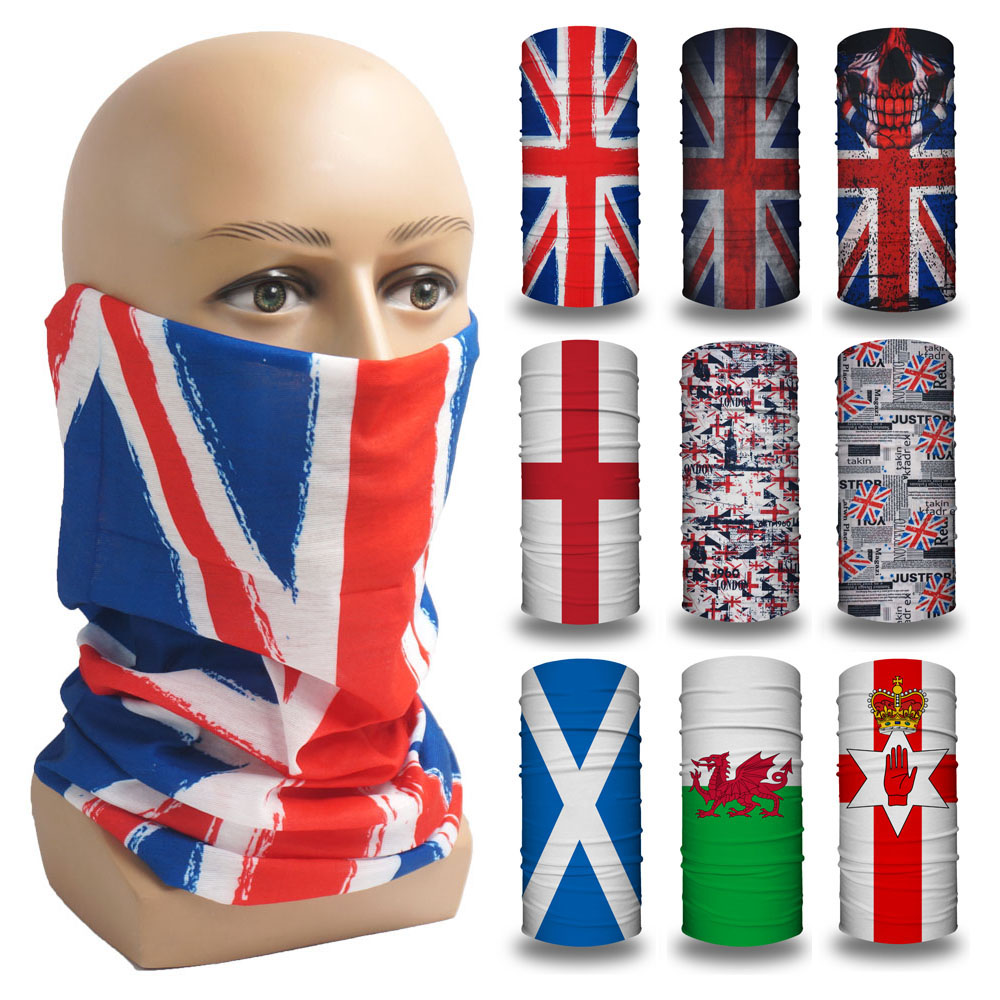 Motorcycle Gear Uk - Verenigd Koninkrijk/Groot-Brittannië/Engeland/Schotland/Ierland Nationale Vlaggen Bandana Fiets