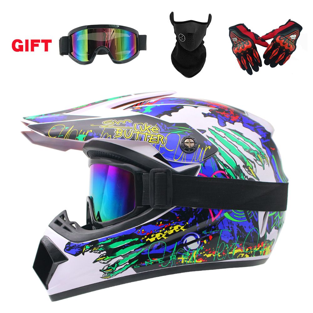 Motorcycle Gear Youth - Crossmotoruitrusting voor kinderen & jongeren: Full-face