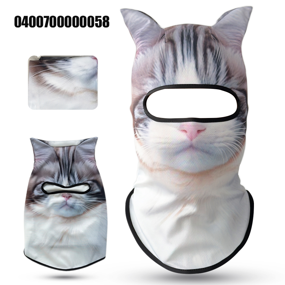 Motorcycle Gear For Dogs - 3D dierenmasker motorrijuitrusting zonbescherming nekwarmer hond