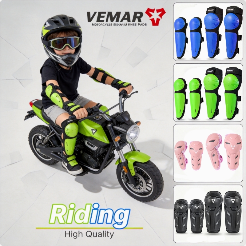 Motorcycle Gear Youth - VEMAR Kinder Knie- en Elleboogbeschermers Set