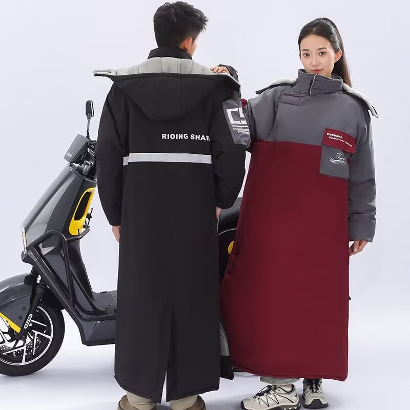 Motorcycle Gear Jacket - Eendelig motorrijjack, koudebestendig, lang fleece, sneeuwscooterjack,
