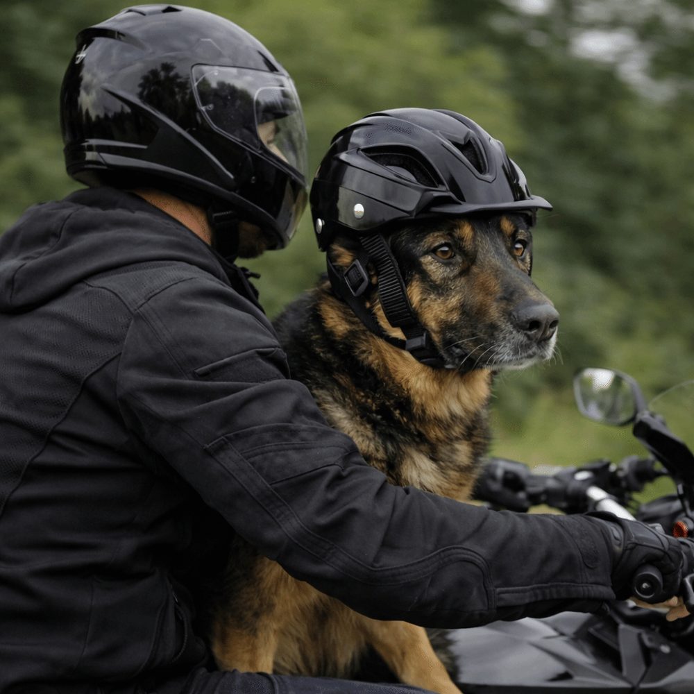 Motorcycle Gear For Dogs - Hoofddeksel voor huisdieren Verstelbare hondenhelm Effen