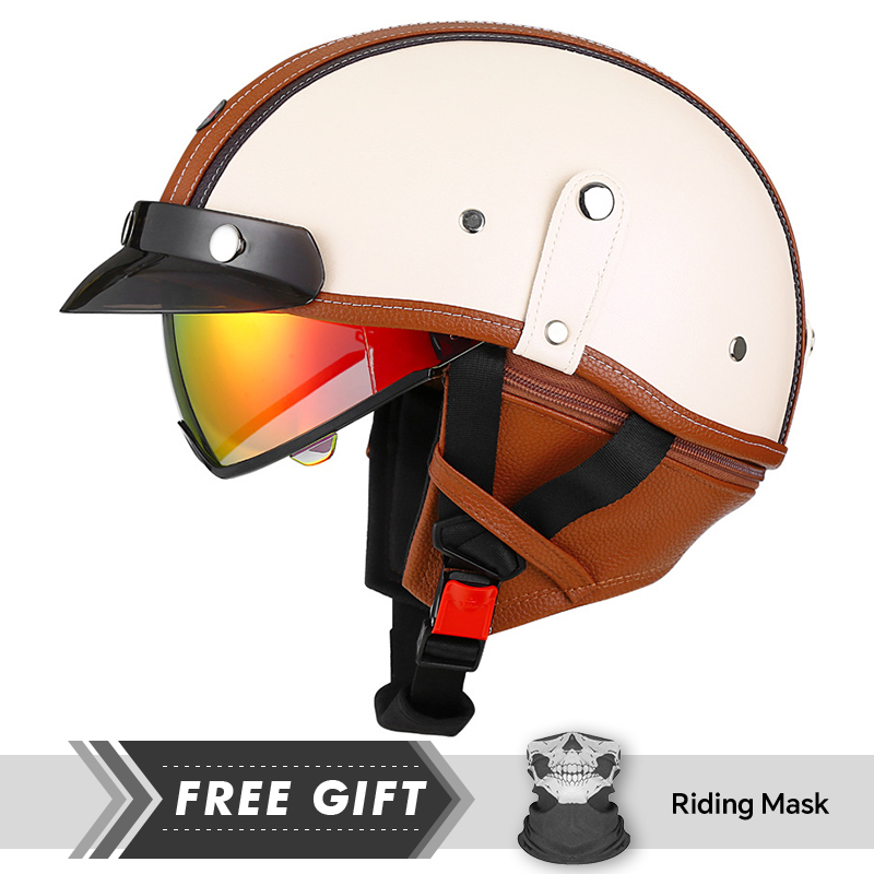Nieuwkomers Lederen Retro Half - Motorcycle Gear In Store recensie en prijs