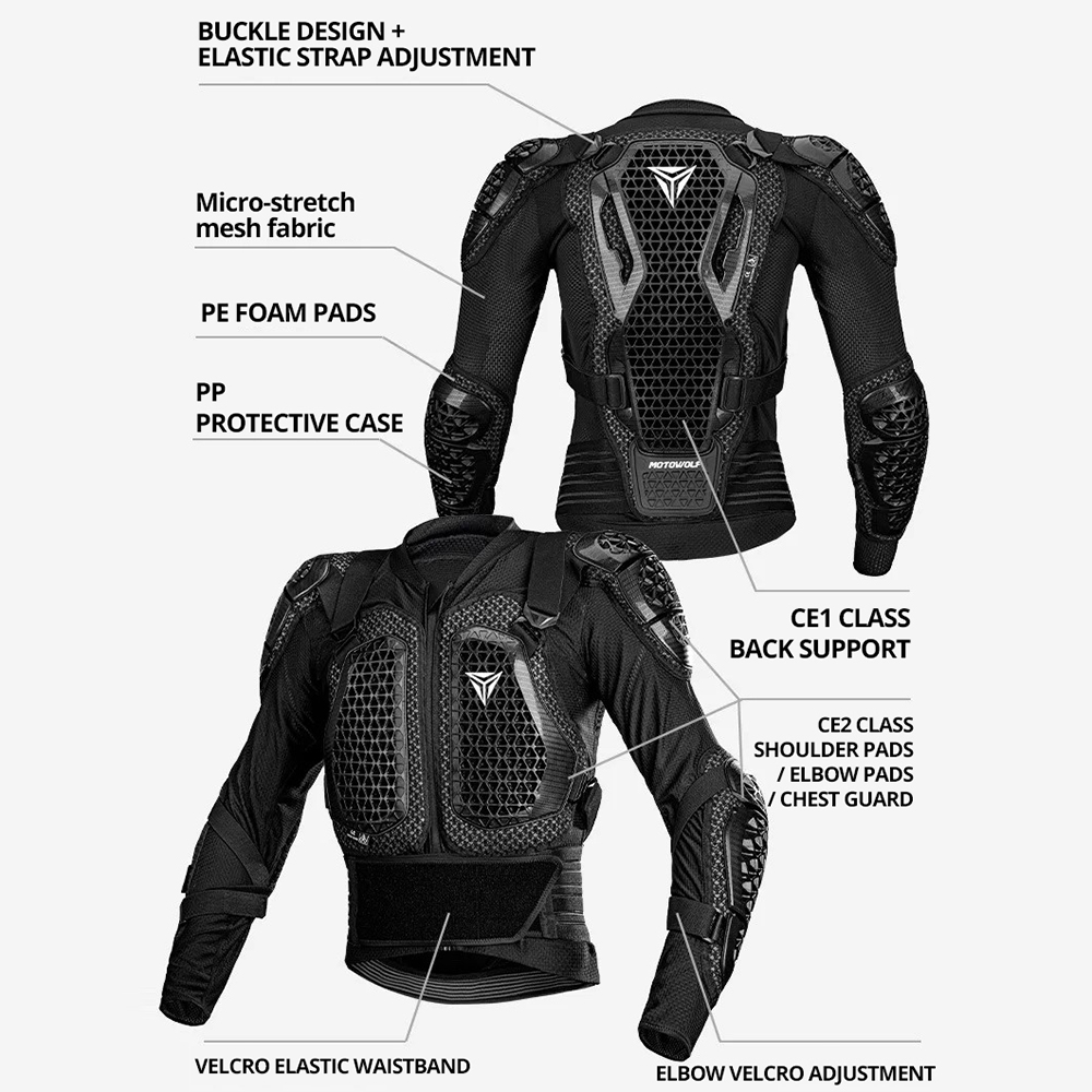 Motorjas Heren Motorfiets Body - Motorcycle Gear Jacket recensie en prijs