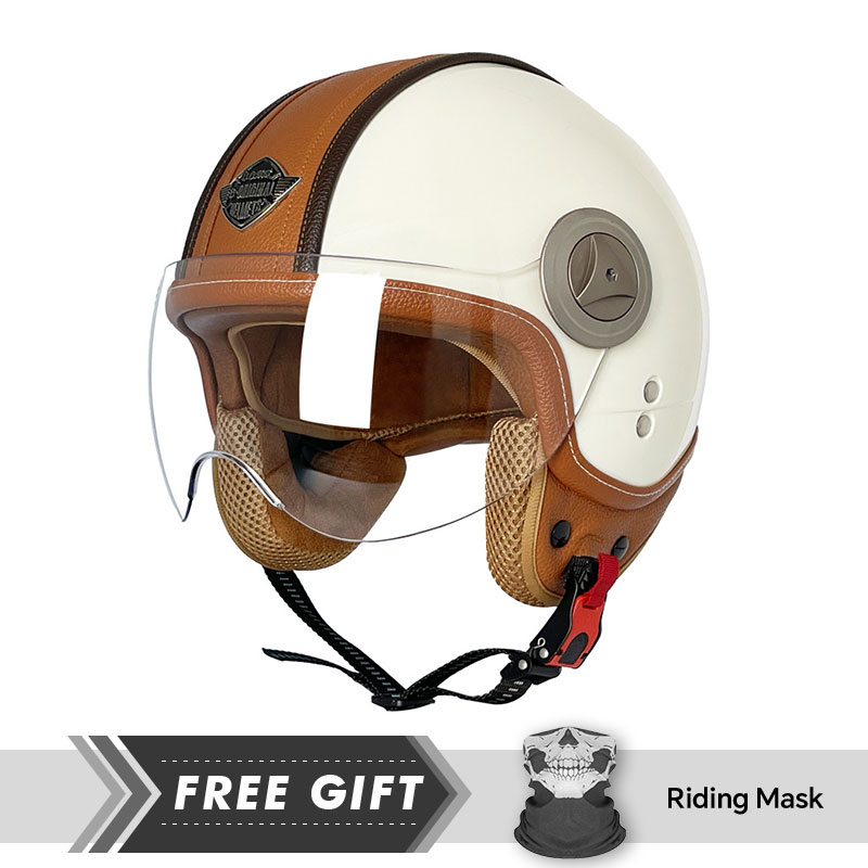 3/4 open helm Vintage open hel - Motorcycle Gear In Store recensie en prijs