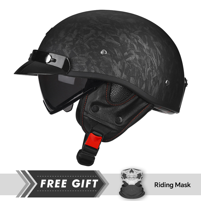 Halve motorhelm DOT ECE 1/2 Op - Motorcycle Gear In Store recensie en prijs