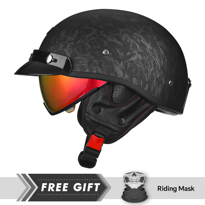 Halve motorhelm DOT ECE 1/2 Op - Motorcycle Gear In Store recensie en prijs