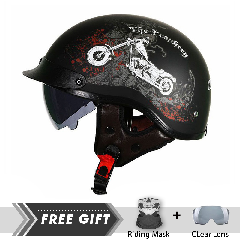Mannen Vrouwen Half Gezicht He - Motorcycle Gear In Store recensie en prijs