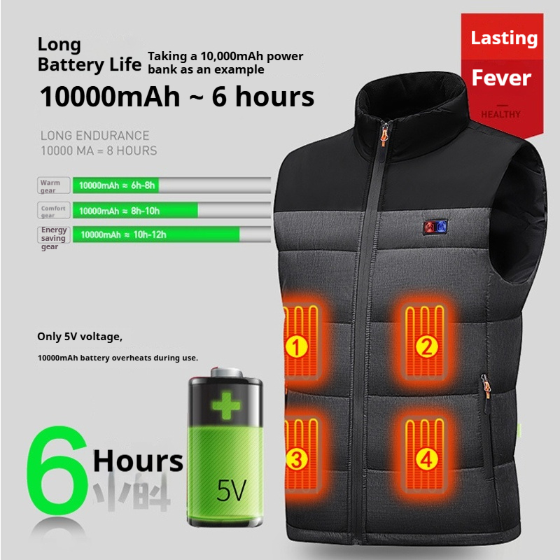 Verwarmd vest Unisex Opladen V - Motorcycle Gear Zone recensie en prijs